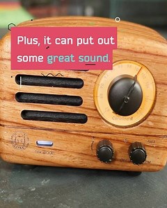 1.1K views · 37 reactions | Tiny antique radio? Nope! The Muzen OTR is a wooden Bluetooth speaker with *crazy* volume for its size ... and an FM tuner for good measure. Check the link in the bio for the Indiegogo! #instatech #bluetooth #speaker #muzen #technology #oldschool #nostalgia #throwback #radio Muzen | MrMobile | Facebook