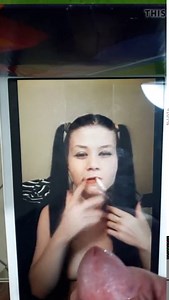 Tribute to Amanda smoking topless