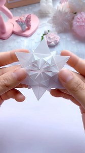 22K views · 229 reactions | Title: "Frosty Delights: Snowflake Origami Tutorial" Hashtags: #SnowflakeOrigami #OrigamiTutorial #HandmadeOrigami #SnowflakeCrafts #OrigamiArt | paper craft | Facebook