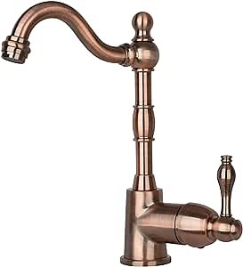 Akicon Antique Copper One-Handle Widespread Kitchen Bar Faucet Antique Copper