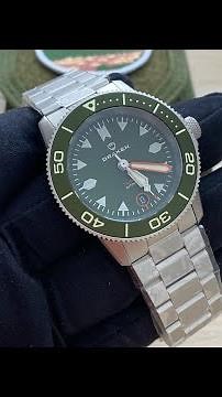 Men's silver Draken watch with steel strap Tugela Double Drab