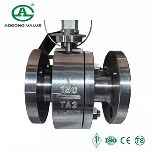 [Hot Item] Ta2 Titanium Anti-Corrosion High Pressure Floating Ball Valve Natural Gas Valve