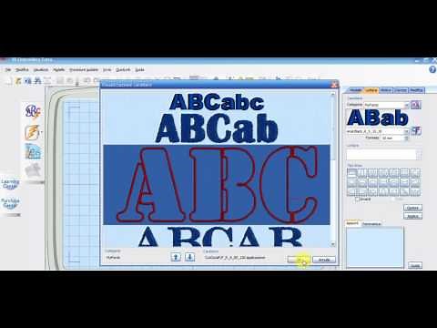 Creare nuovi caratteri con 5D Embroidery