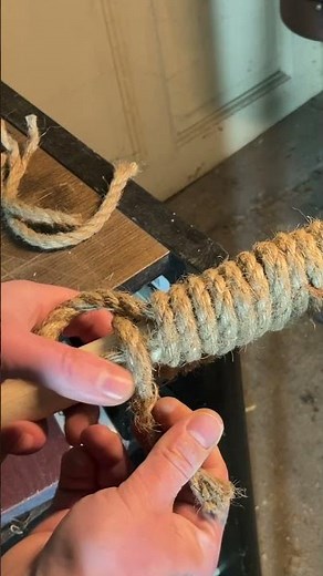 Handle wrap knot - simple, quick and easy method to wrap handle with rope #handlewrapping #knot