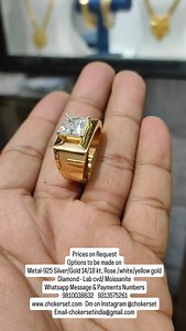1.5K views · 349 reactions | Prices on Request Options to be made on Metal-925 Silver/Gold 14/18 kt, Rose /white/yellow gold Diamond - Lab cvd/ Moissanite Whatsapp Message & Payments Numbers 9810038632 9313575261 www.chokerset.com Dm on Instagram @chokerset Email-chokersetindia@gmail.com | Chokerset | Facebook