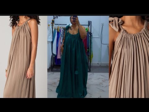 Easy dir maxi dress | beginners friendly | sew with me
