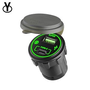 [Hot Item] Fast Charging USB Port 12V for Bus Dual Type C and USB a with Protection