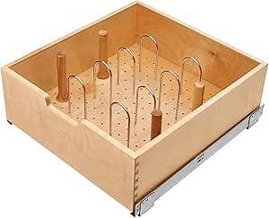 REV-A-SHELF Tall Wood Pullout Drawers w/BLUM Soft-Close for 24" Base Cabinets