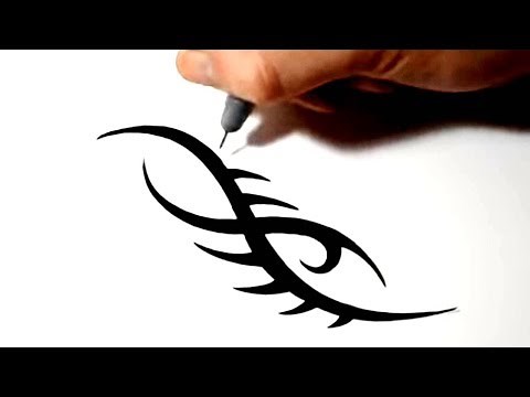 Drawing a Simple Tribal Tattoo Design