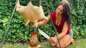 39K views · 1.6K reactions | 13kg of Cow UDDER IN a TANDOOR! Juicy Beef UDDER SHAWARMA #beef #udder #meat | Victoria in the kitchen | Facebook