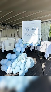 36 reactions | A Dreamy Blue Baby Shower Event planner @bundlesparkle.events Decor @balloonthrill | Balloon Thrill | Facebook