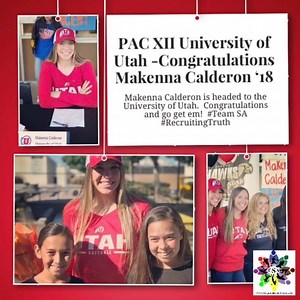 Makenna Calderon is headed to the University of Utah. Congratulations and go get em! #Team SA #RecruitingTruth | Softball is For Girls