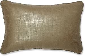 Pillow Perfect Indoor Alchemy Linen Copper Rectangular Throw Pillow, Gold