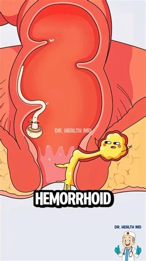 Hemorrhoids Explained! #scicomm #health #shorts
