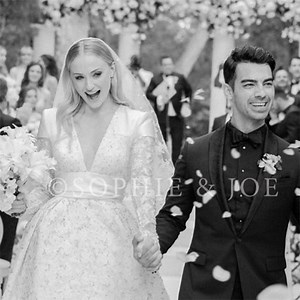 Sophie Turner's Wedding Dress Revealed: See Her and Joe Jonas' First Wedding Photo