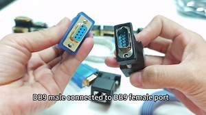 DTECH DB9 to RJ45 Serial Adapter RS232 Female to RJ-45 Female Ethernet Converter Compatible with Standard 9 Pin RS-232 Devices