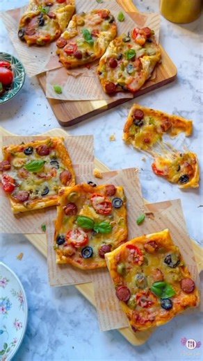 6.4K views · 47 reactions | Pizza with puff pastry  In this video,...
