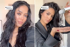 I used lube to create the 'wet hair' look celebs like Megan Fox and Kim K love