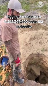 Digging 3 meters to find a meteorite Partner: meteoritehunting | AmReading | Facebook