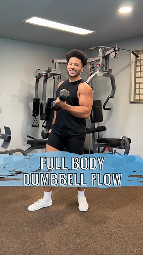 Need to get your blood pumping? Try this full-body dumbbell Flow! Boost your strength and torch calories with these exercises! 🔥 Join us with this heart-pumping Workout! Save the full routine and let's crush it together. ✅ Squat with Front Raises ✅ Bent over row to deadlift ✅ Squat to overhead press ✅ Lunge to bicep curl Do 3 sets to achieve maximum results! This full-body dumbbell flow routine is great to pump your heart rate and burn calories! This workout deserves a victory lap! Save it for 