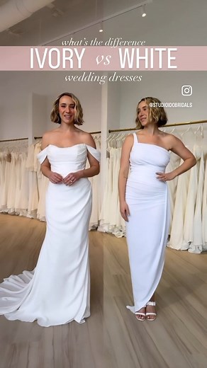 White vs Ivory Wedding Dresses: What's the Difference WHITE:...