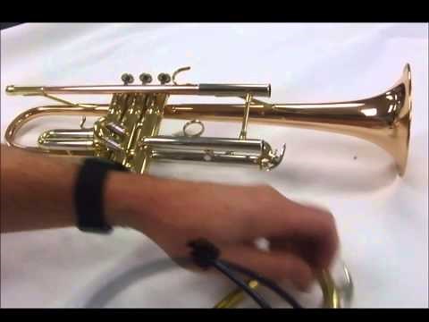 Cleaning trumpet lead pipe and slide with vinyl snake