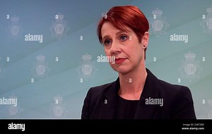 Screen grab taken from PA video of Sarah Hammond speaking at Merseyside Police HQ, ahead of the sentencing of Axel Rudakubana for the murders of three girls at a dance class in Southport in 2024. Rudakubana has been has been detained for life with a minimum term of 52 years. Picture date: Wednesday January 22, 2025 Stock Photo - Alamy