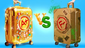 ¡estudiante rico vs pobre de vuelta a la escuela! ✈️ manualidades de supervivencia por 123 go! | Ideas en 5 minutos Chicas