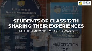 The Amity Scholar’s Award 2025 at Amity University Madhya Pradesh was a celebration of excellence, dreams, and dedication. Hear from the shining stars of Class 12th sharing what this recognition means to them: pride, motivation, and the power to dream bigger. #AmityScholarsAward2025 #AmityUniversityMadhyaPradesh #AmityHappenings #CelebratingExcellence #EducationMatters #StudentSuccess #FutureLeaders #AUMP #GwaliorEvents | Amity University, Gwalior