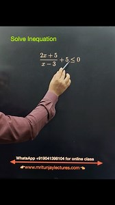 solve inequation #maths #math #boardexams #mritunjaylectures #modulas #modulus #class11th #inequality #inequalities #inequation #class12th | Mritunjay Lectures