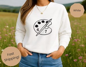 6 7 Meme Sweatshirt | Funny Viral Gen Z Humor Gift - Etsy Canada