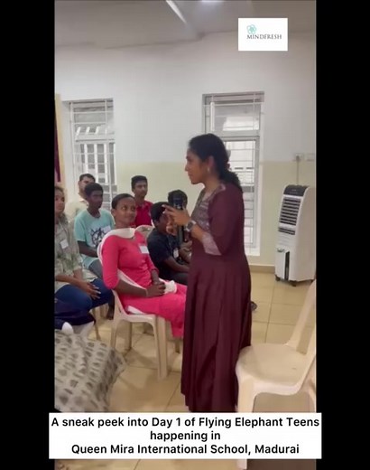 When your teenager has a mentor, magic happens! Next batch of Flying Elephants Teens will be from 25 to 27 May 2023 at Chennai. Contact 9840841487 to Register! | MindFresh
