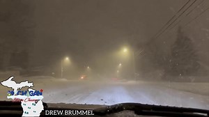 2.6K views · 75 reactions | Extremely heavy snowfall rates are occurring right now in the Grand Rapids metro area! Rapid accumulation and low visibility is currently ongoing  Drew Brummel Storm Chasing | Michigan Storm Chasers | Facebook