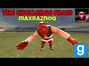 THE CHALLENGE WITH REMASTERED NIGHTMARE SHREK FROM MaxRaznoq (Creator Shrek Nextbot) || Garry's mod