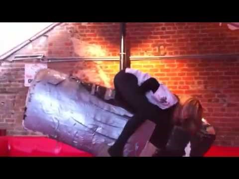 Mechanical bull ride turns dirty