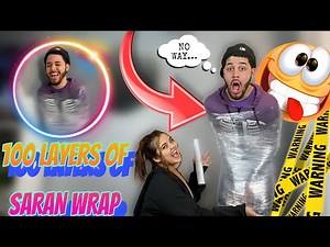 100 Layers Of Saran Wrap *Challenge* (Must Watch)