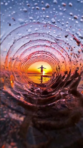 😍 Photo créative à faire à la plage 🌅 Juste besoin d'une bouteille et de ton téléphone 📲