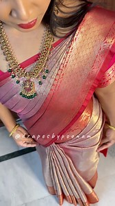 68K views · 284 reactions | Pre pleated saree draping tutorial #SareeDraping #FacebookReelsViral | Drapes by Poonam | Facebook