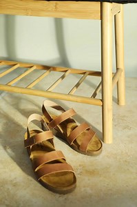 A woman in Kayla is unstoppable! 😉✨ With supportive straps and a comfortable cork & latex footbed, these sandals move with you—effortlessly. 👏 Shop Kayla >> https://bit.ly/3Aglkw5 | Naot Footwear