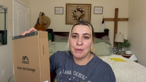 Under Bed Storage Containers with Wheels - Shoe Storage Organizer Drawer, Tool-free Assembly Metal Underbed Storage Containers for Bedroom Clothes, Shoes, Blankets - 2Pack