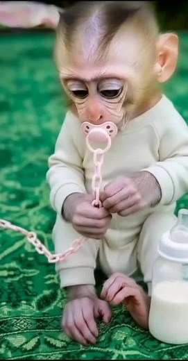 One of last month video of baby monkey Lola #monkey #macaque #pets #sweet #baby