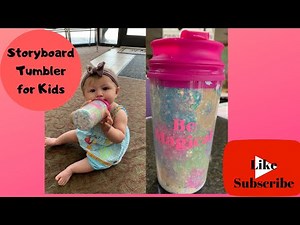 Storyboard Snowglobe Tumbler for kids tutorial dollar tree fun!!