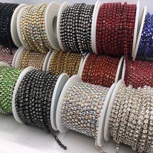 [Hot Item] Fashion Fancy Cup Chain Rhinestone Trimming Chain Crystal Trimming Rhinestone Chain for Shoes Decoration