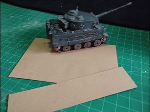 Cardboard for modelling dioramas