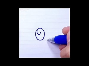 How to Write Letter O o in Cursive Writing for Beginners | French Cursive Handwriting