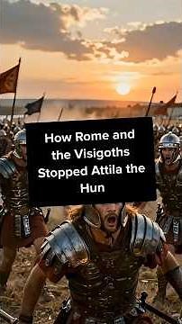 How Rome and the Visigoths Stopped Attila the Hun #facts #hiddenhistory