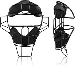Baseball Catcher Mask Catchers Mask Umpire Gear Full Face Protective Mask for Baseball Softball Training Lightweight Secure Fit for Teens 13 Plus and Adults