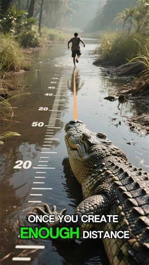 How to Escape a Crocodile Attack | Survival Tips #shortvideo