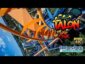 2021 Talon Roller Coaster On Ride Front and Back 4K POV Dorney Park and Wildwater Kingdom