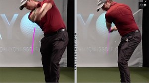 9.7K views · 34 reactions | Visuals of two different types of hand path. Left - more down the line. Right - working back in more aggressively. How do you think these hand paths affect different impact variables? Check out my Next Level #golf program to dive deep into these topics and more | Adam Young Golf | Facebook